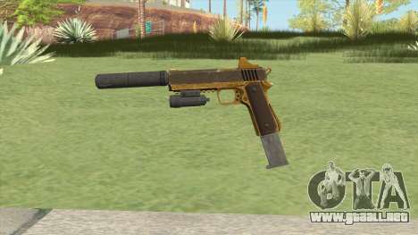 Heavy Pistol GTA V (Gold) Full Attachments para GTA San Andreas