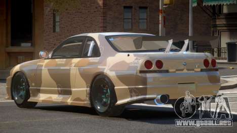 Nissan Skyline GT R33 SE PJ2 para GTA 4