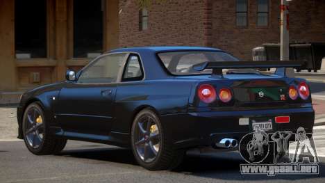 Nissan Skyline R34 GT-R V1.1 para GTA 4