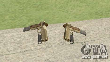 Heavy Pistol GTA V (Army) Flashlight V2 para GTA San Andreas