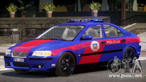 Volvo S60R Police V1.0 para GTA 4