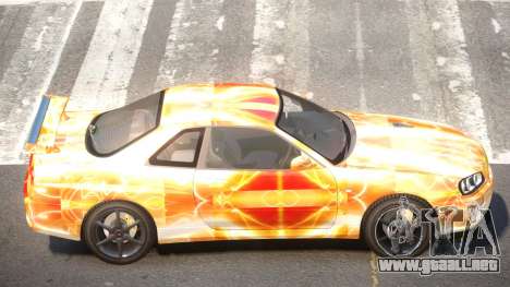 Nissan Skyline R34 GT-R V1.1 PJ5 para GTA 4