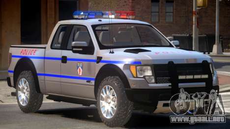 Ford Raptor Police V1.0 para GTA 4