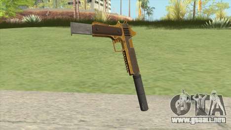 Heavy Pistol GTA V (Gold) Suppressor V2 para GTA San Andreas