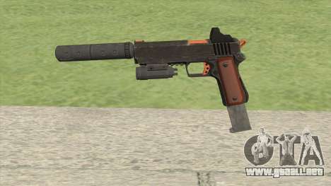 Heavy Pistol GTA V (Orange) Full Attachments para GTA San Andreas