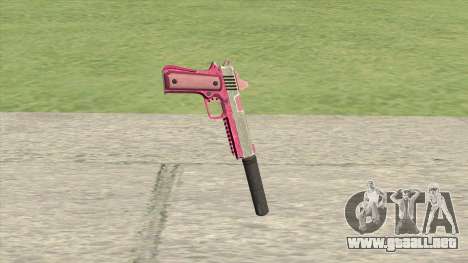 Heavy Pistol GTA V (Pink) Suppressor V1 para GTA San Andreas
