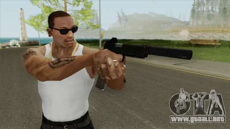 Heavy Pistol GTA V (OG Black) Suppressor V2 para GTA San Andreas