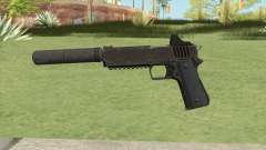 Heavy Pistol GTA V (OG Black) Suppressor V1 para GTA San Andreas