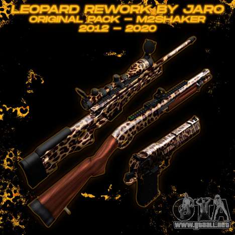 Leopard Pack De Armas De Renovación 2020 para GTA San Andreas
