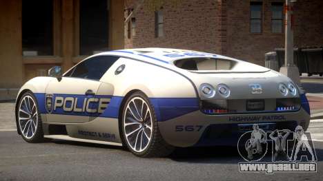 Bugatti Veryon Police V1.2 para GTA 4