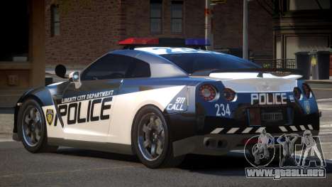 Nissan GT-R Police V1.0 para GTA 4