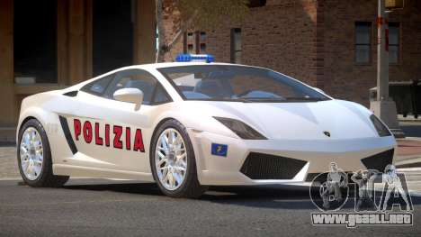 Lambo Gallardo SR Police para GTA 4
