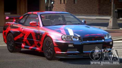 Nissan Skyline GT-R R34 Qz PJ1 para GTA 4