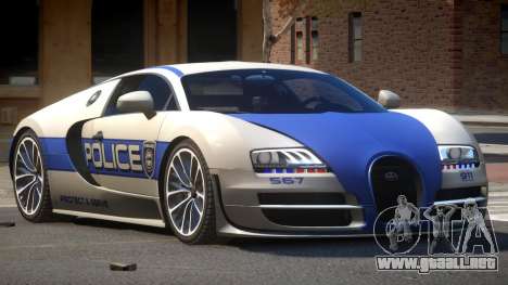 Bugatti Veryon Police V1.2 para GTA 4
