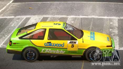 Toyota AE86 GT-S Hatchback PJ8 para GTA 4