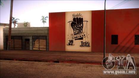 Mural de Mandela sobre la pobreza para GTA San Andreas