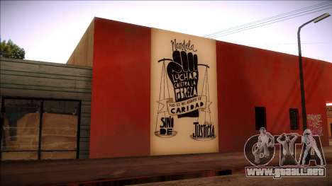 Mural de Mandela sobre la pobreza para GTA San Andreas