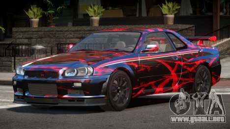 Nissan Skyline GT-R R34 Qz PJ1 para GTA 4