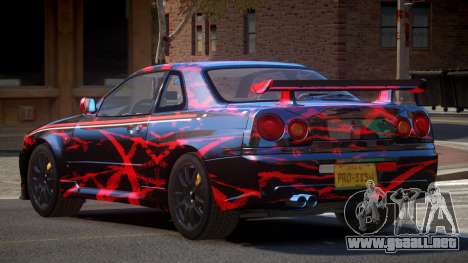 Nissan Skyline GT-R R34 Qz PJ1 para GTA 4