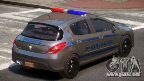 Peugeot 308 Police para GTA 4