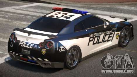 Nissan GT-R Police V1.0 para GTA 4