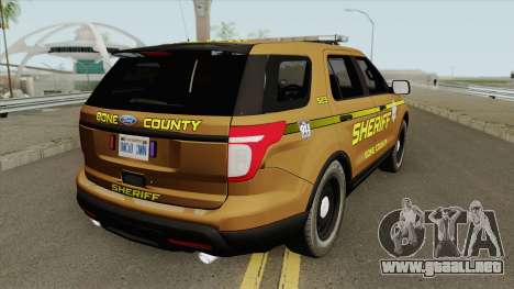 Ford Explorer 2012 (Bone County Sheriff) para GTA San Andreas