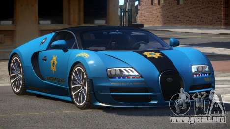 Bugatti Veryon Police V1.1 para GTA 4