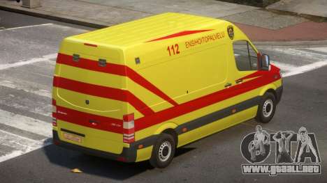 Mercedes Benz Sprinter Ambulance para GTA 4
