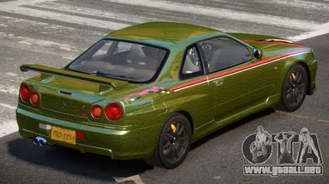 Nissan Skyline GT-R R34 Qz PJ4 para GTA 4