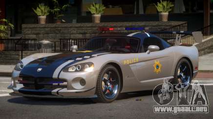 Dodge Viper RT Police para GTA 4