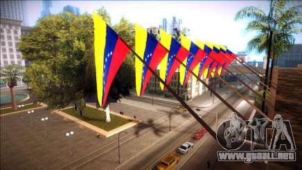 Bandera de venezuela en el ayuntamiento y en la estación de policía para GTA San Andreas