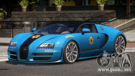 Bugatti Veryon Police V1.1 para GTA 4