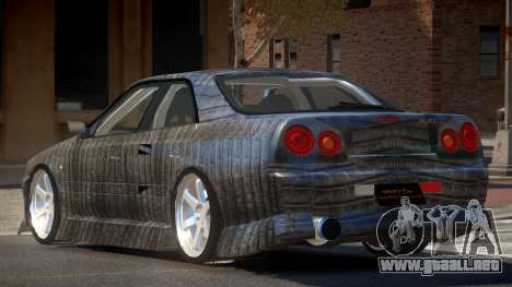 Nissan Skyline R34 SRS PJ5 para GTA 4