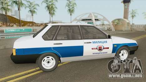 VAZ 21099 (Policía Municipal) para GTA San Andreas