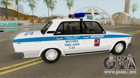 VAZ 2105 DPS (Policía de Moscú) para GTA San Andreas