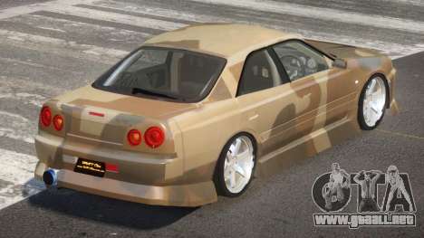 Nissan Skyline R34 SRS PJ1 para GTA 4