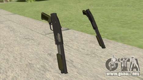 Sawed-Off Shotgun GTA V (Green) para GTA San Andreas