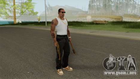 Sawed-Off Shotgun GTA V (Gold) para GTA San Andreas