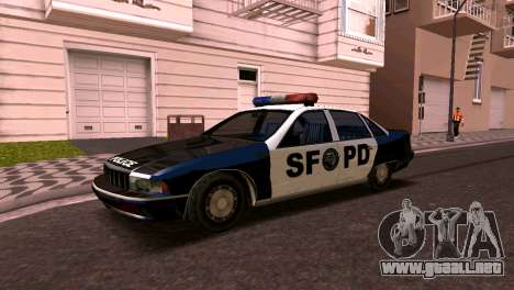 Chevrolet Caprice de 1993, la policía de san fra para GTA San Andreas