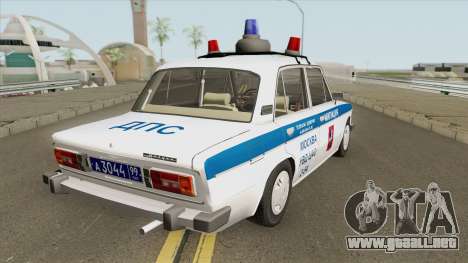VAZ 2106 DPS (Policía de Moscú) para GTA San Andreas