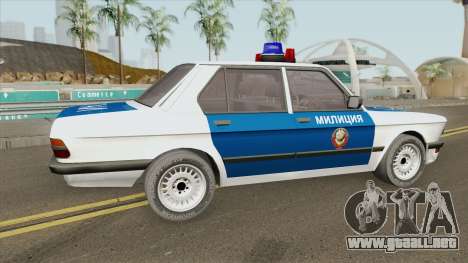 BMW 525E (E28) Police 1987 para GTA San Andreas