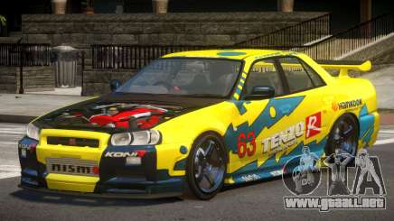 Nissan Skyline R34 D-Style PJ1 para GTA 4