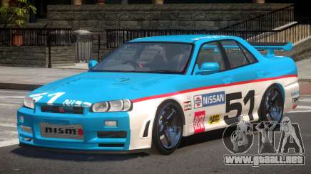 Nissan Skyline R34 D-Style PJ5 para GTA 4