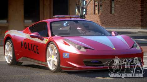 Ferrari 458 TR Police para GTA 4