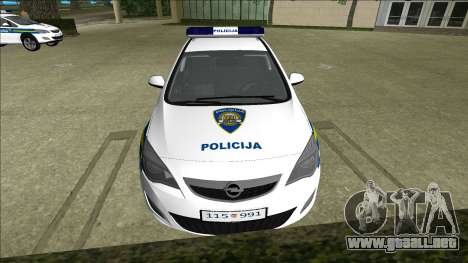 Policía Croata Opel Astra para GTA Vice City