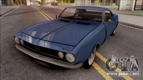 Chevrolet Camaro 1967 Blue para GTA San Andreas