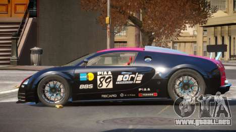 Bugatti Veyron SR 16.4 PJ6 para GTA 4