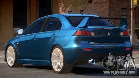 Mitsubishi Lancer X V2.1 para GTA 4