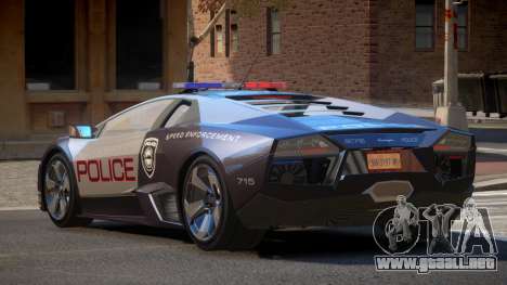 Lamborghini Reventon MS Police para GTA 4