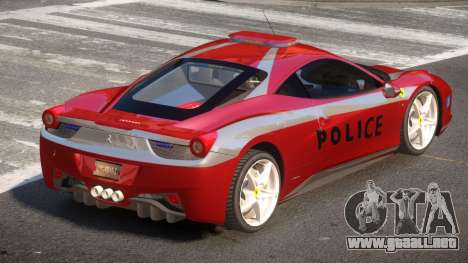 Ferrari 458 TR Police para GTA 4